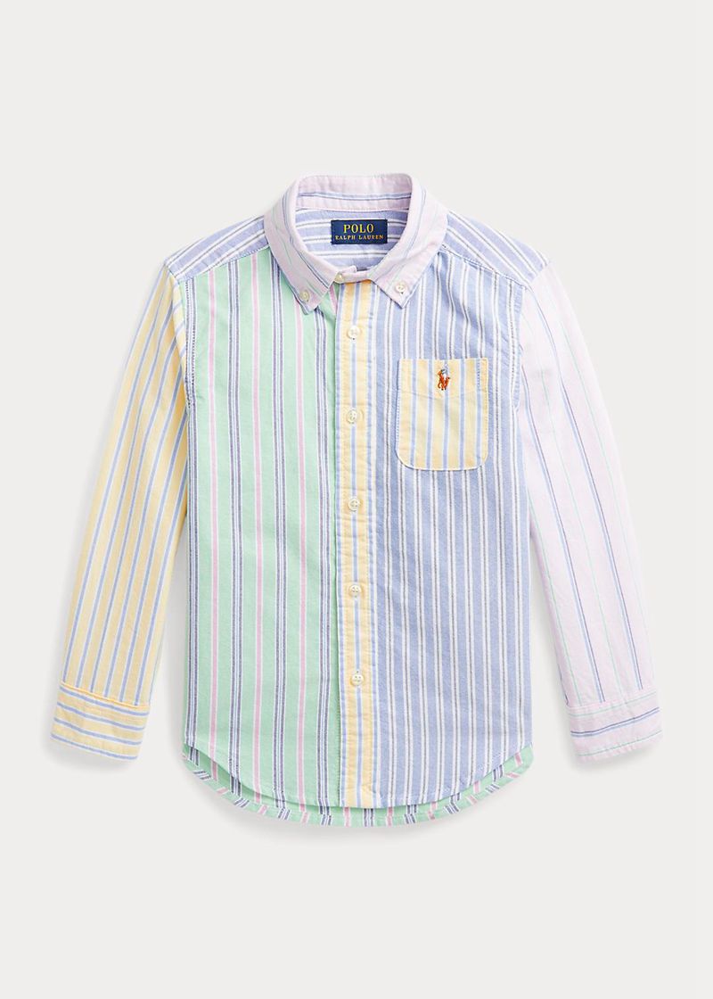ラルフ ローレン シャツ ボーイ カラー 1.5-6 年 ストライプd コットン Oxford Fun WCUDS1860